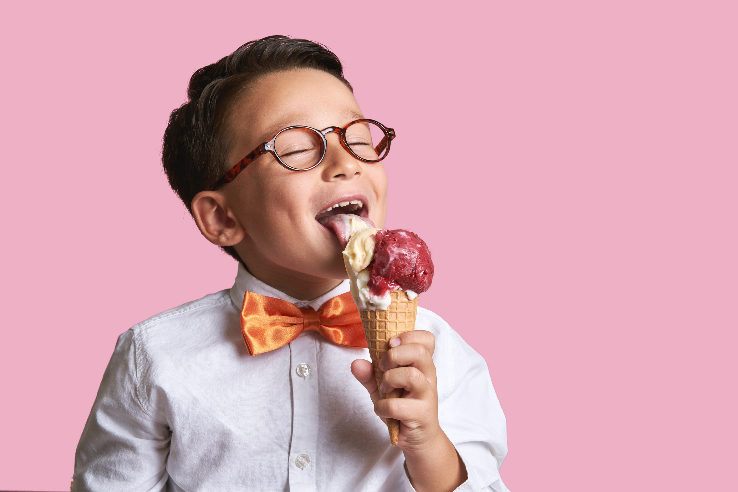 Child eating ice cream